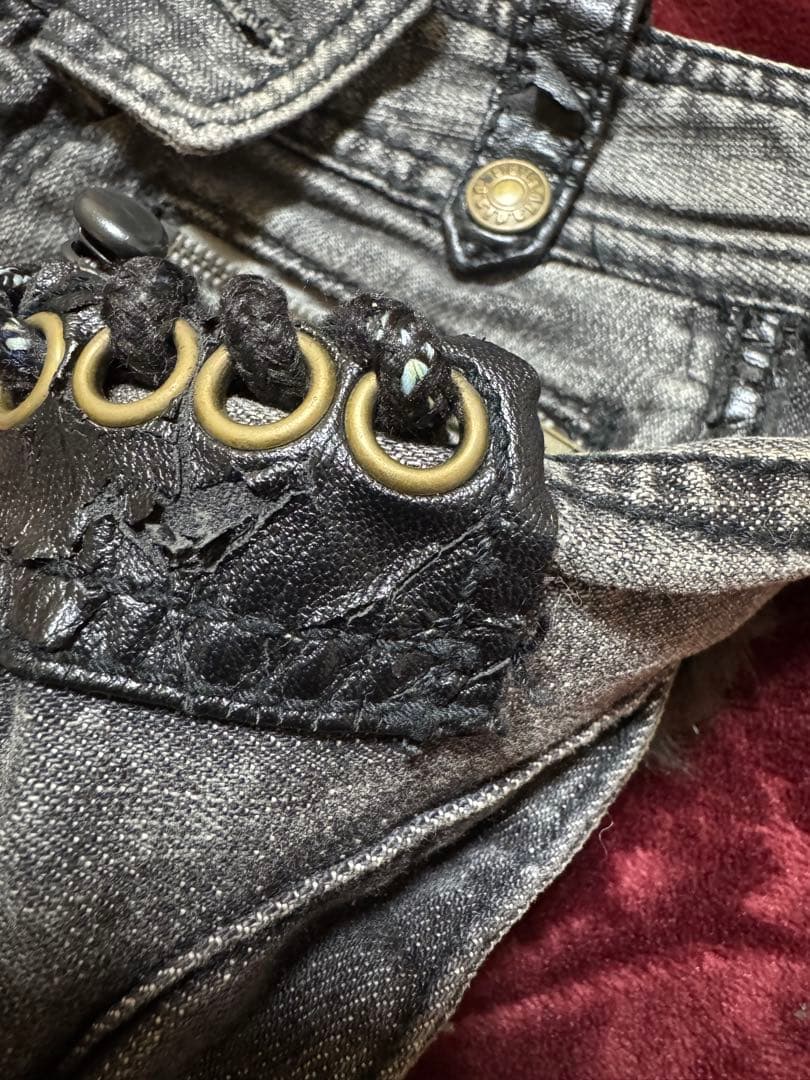 d.i.a[正規品]ファー付きグレーショートパンツ