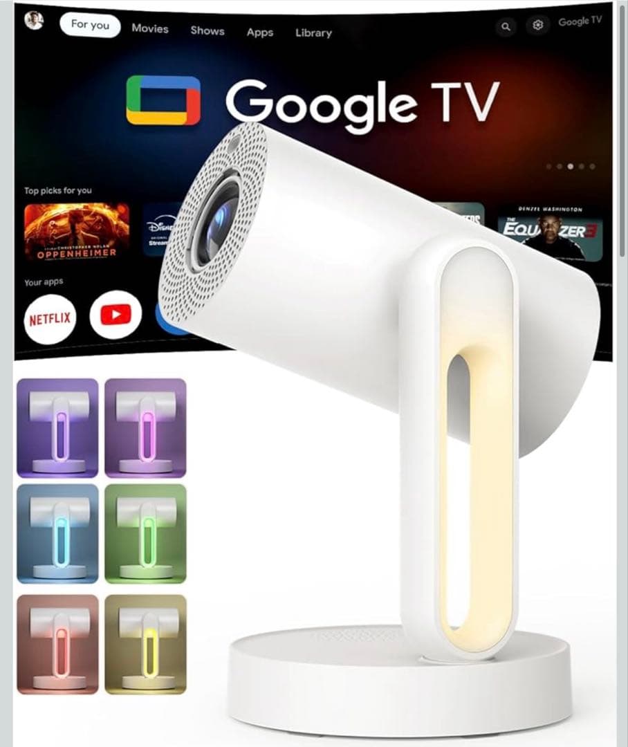 ETOE プロジェクター 1080P Google TV機能