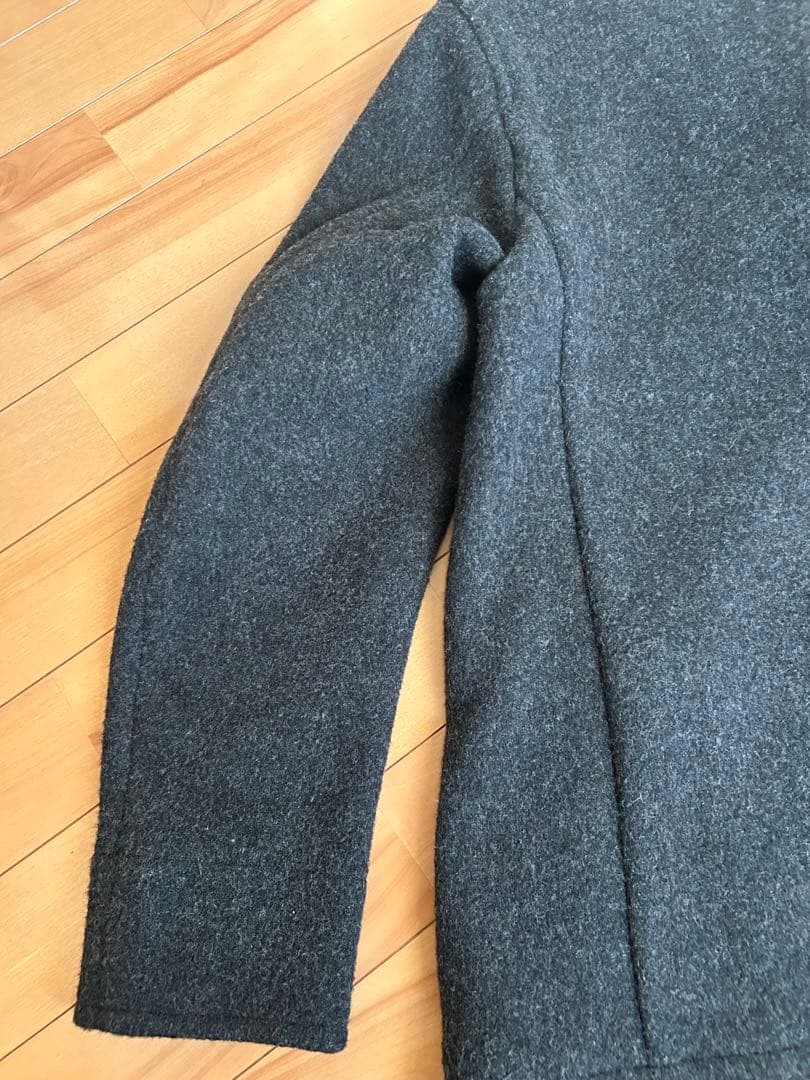 【美品】DANTON ダントン ウールモッサ コート チャコールグレー40