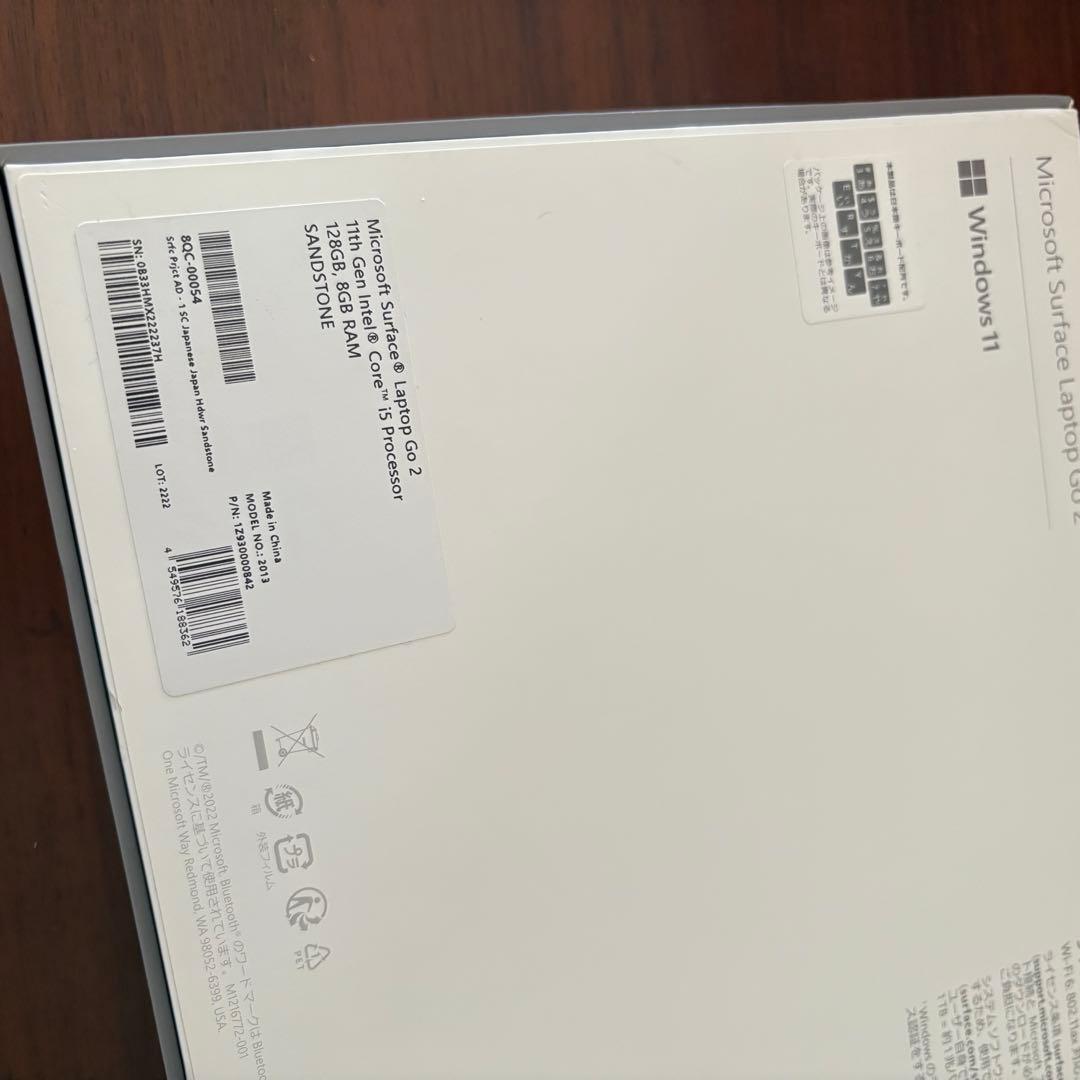 Windowsノート本体 Microsoft Surface Laptop Go 2 SANDSTONE