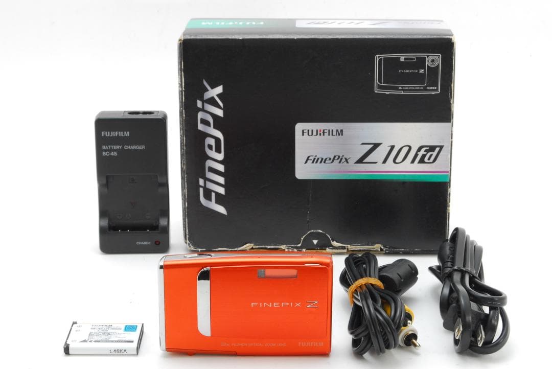 【美品 箱付き】FUJIFILM FinePix Z10fd オレンジ