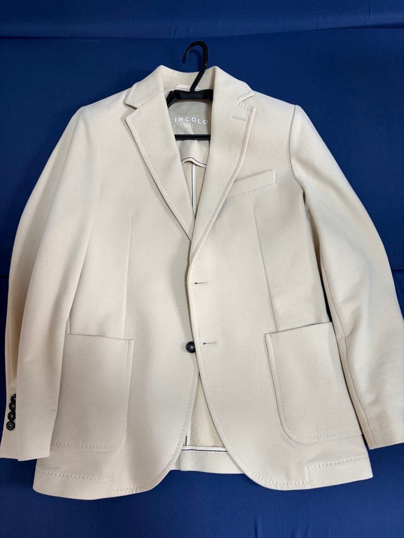 CIRCOLO ホワイト テーラードジャケット