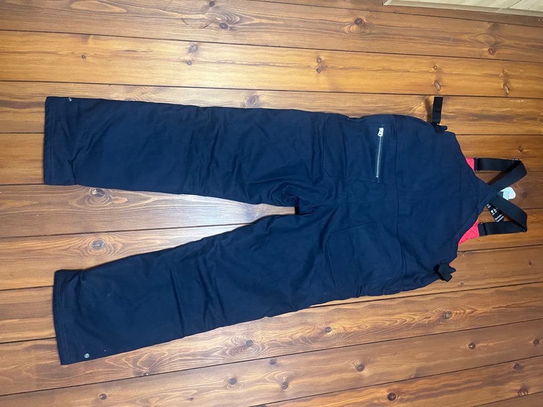 アンクラウド 　UNCROWD　 オーバーオール　ネイビー　バイク　防寒