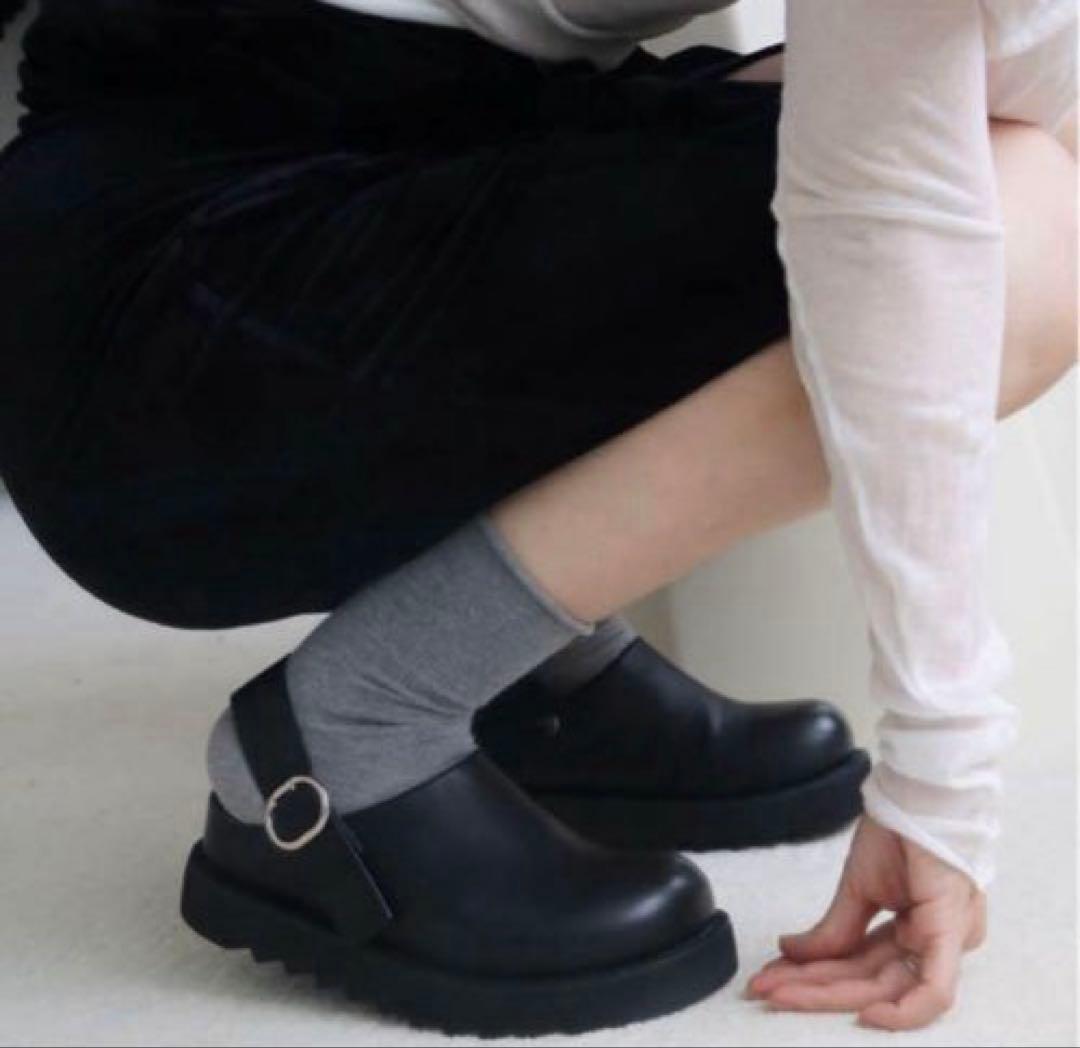 aere アエレeco leather sling back shoes