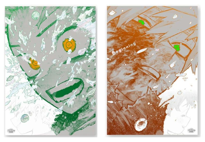 僕のヒーローアカデミア　原画展　アートポスター２枚セット