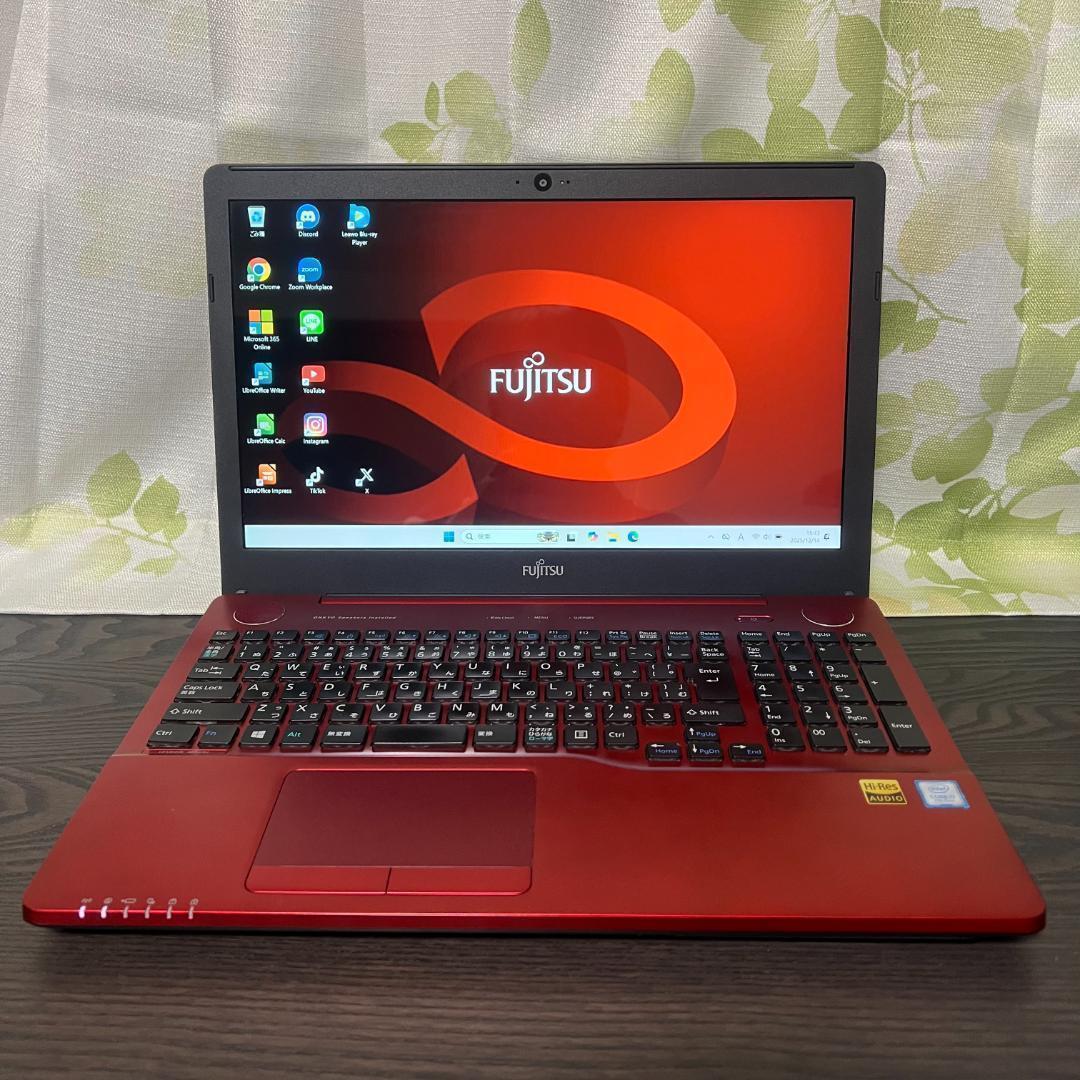 コスパ◎富士通 LIFEBOOK✨新品SSD256GB☆8GB☆Core i7