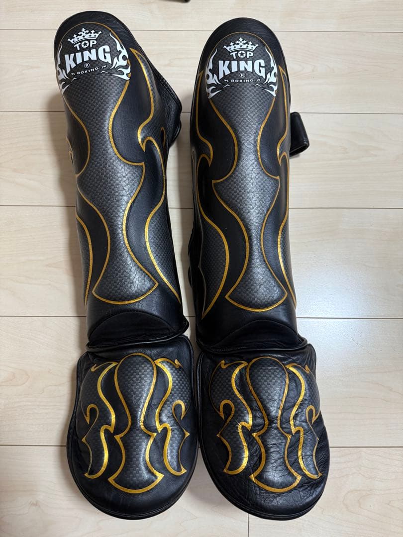 【バッグ付き】TOPKING グローブ レガース セット Mサイズ