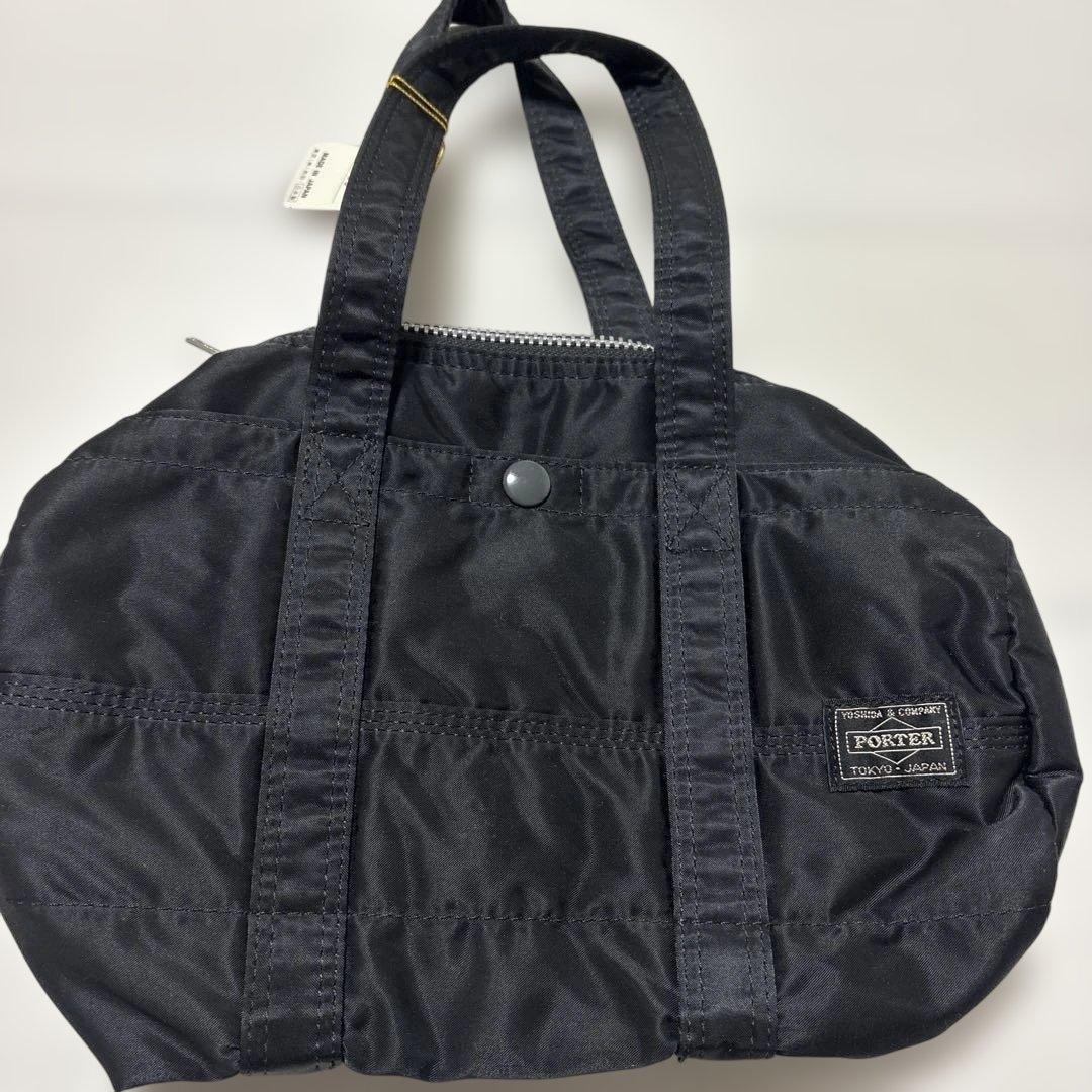 PORTER ブラック ミニドラムバッグ