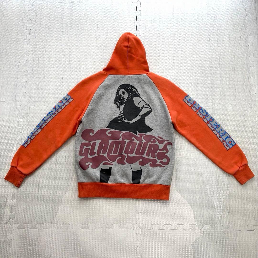 ヒステリックグラマー ヒスガール ビクセンガール ビッグプリント ジップパーカー