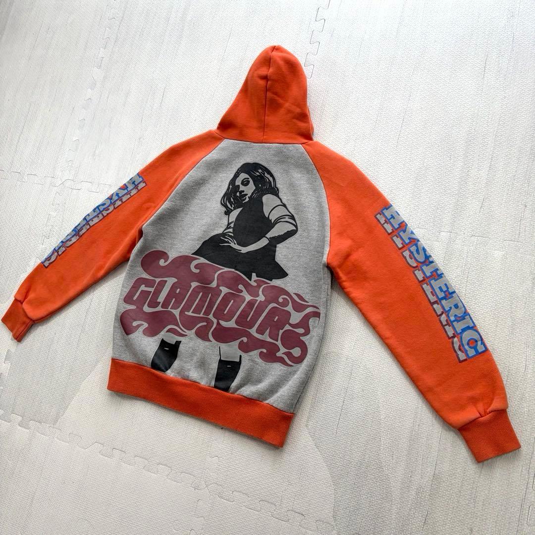 ヒステリックグラマー ヒスガール ビクセンガール ビッグプリント ジップパーカー