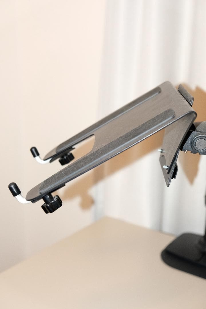 ブラック モニターアーム クランプ式