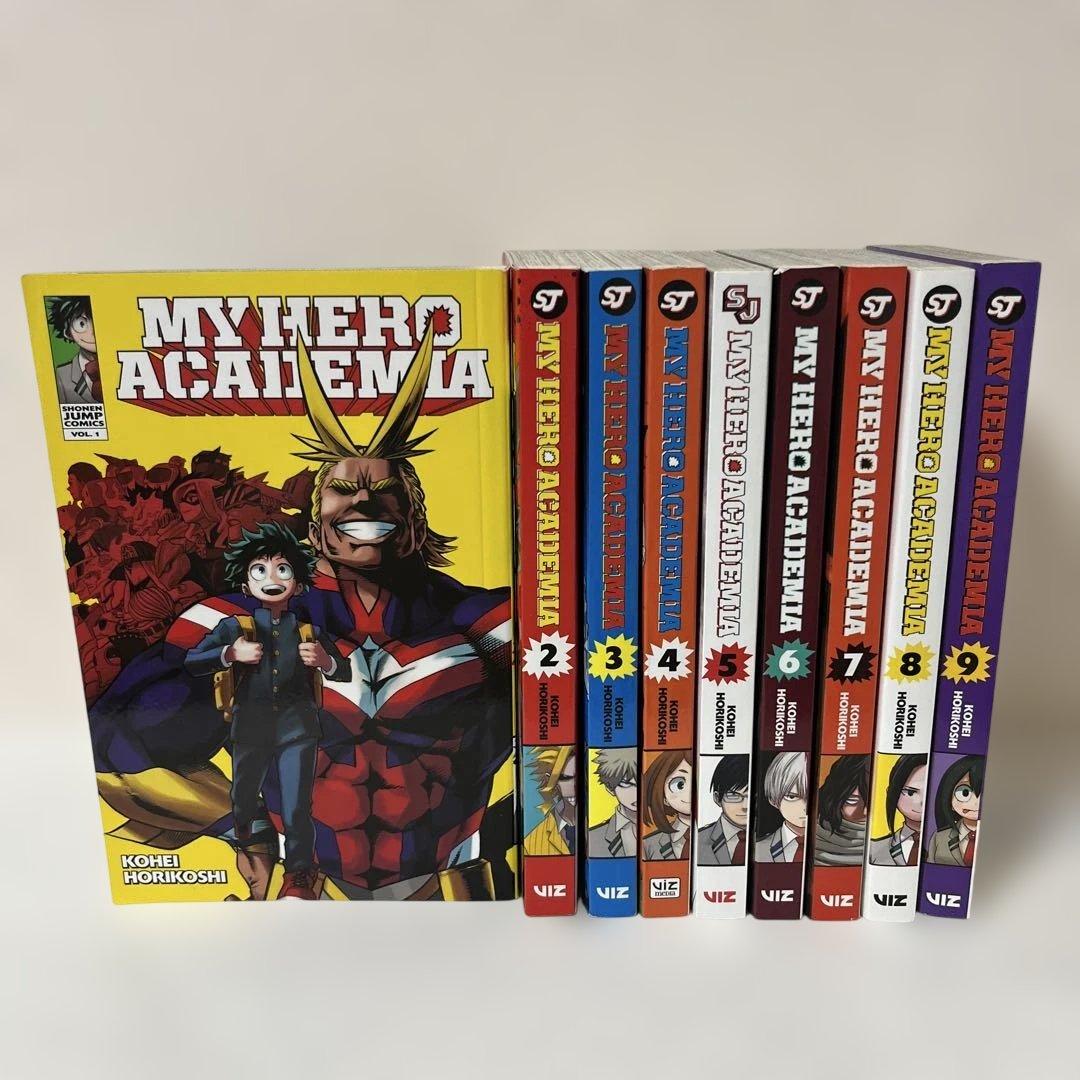 僕のヒーローアカデミア　英語版　1-9巻セット