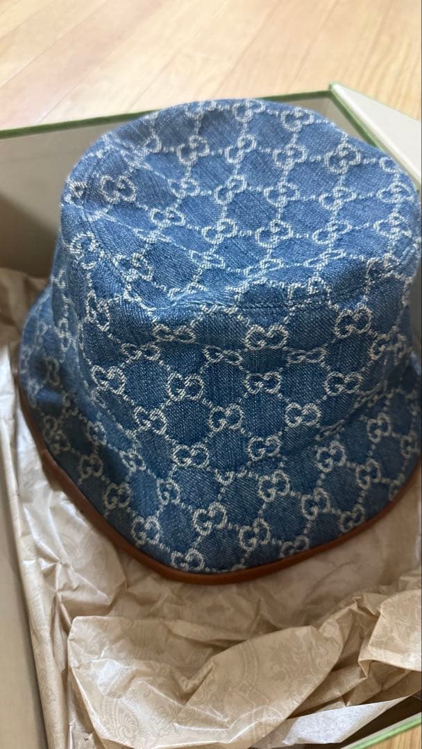 GUCCI GGパターン デニム バケットハット