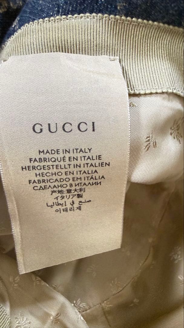 GUCCI GGパターン デニム バケットハット