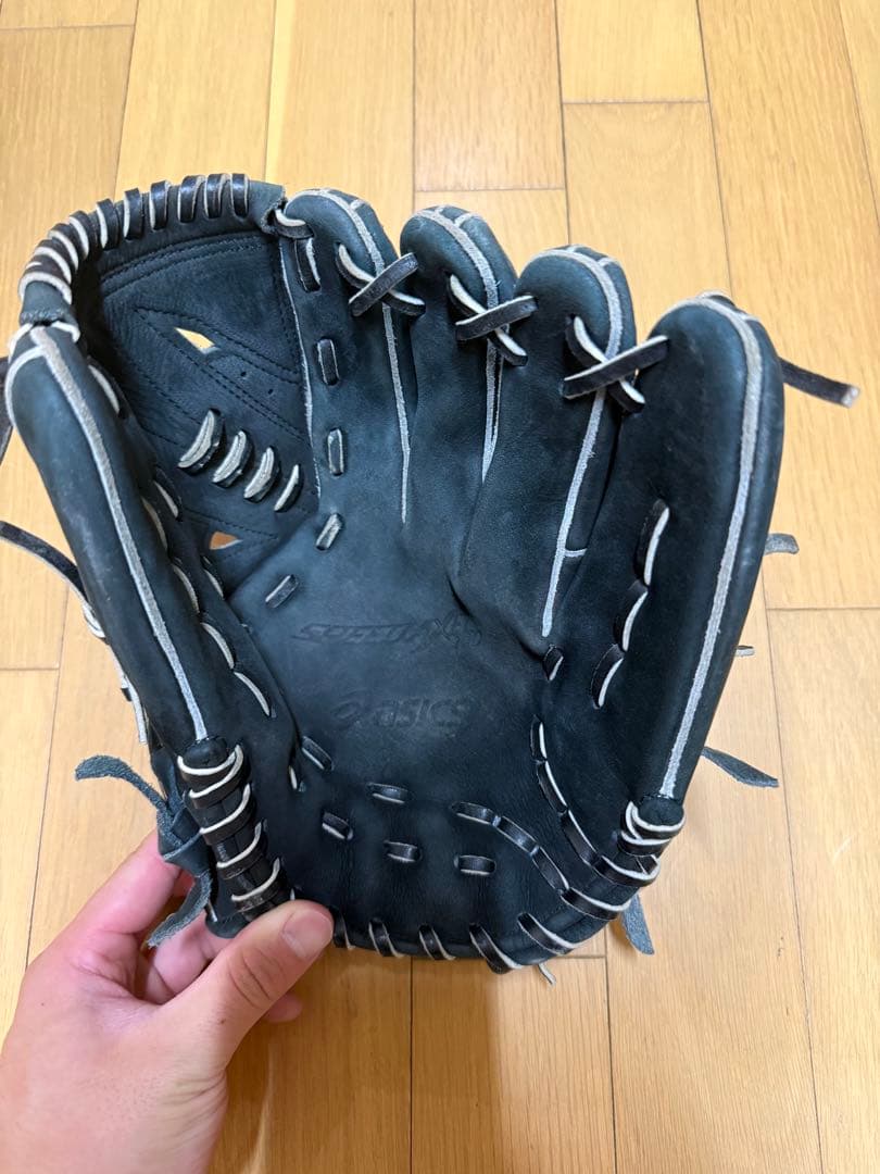 アシックス 硬式投手用 ヌバック革 右投げ用