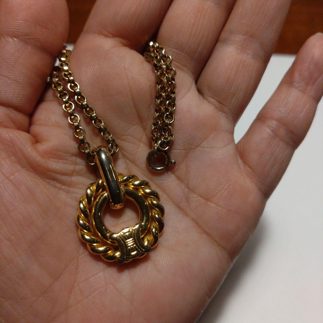 CELINE　セリーヌ　ヴィンテージ　トリオンフ　マカダムモチーフ　ネックレス