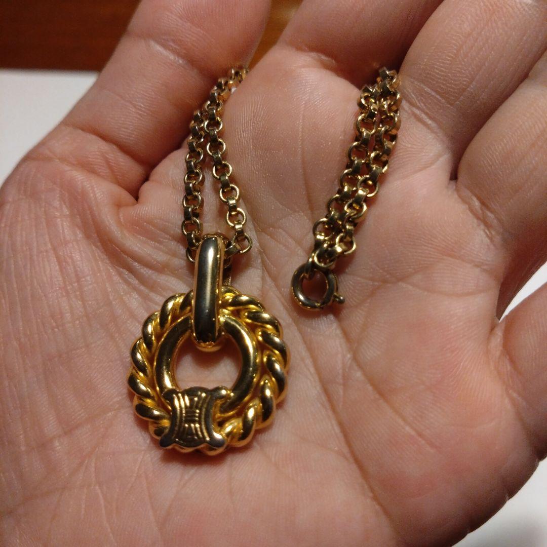 CELINE　セリーヌ　ヴィンテージ　トリオンフ　マカダムモチーフ　ネックレス