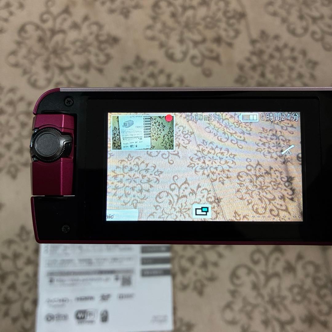 希少ピンク　極美品☆ Panasonic HC-W580M 予備バッテリー付き