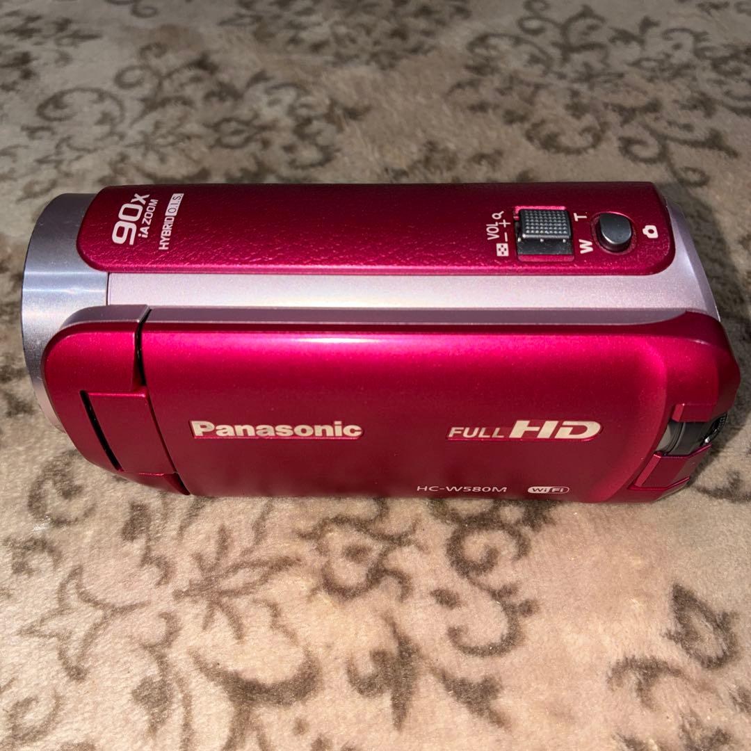 希少ピンク　極美品☆ Panasonic HC-W580M 予備バッテリー付き
