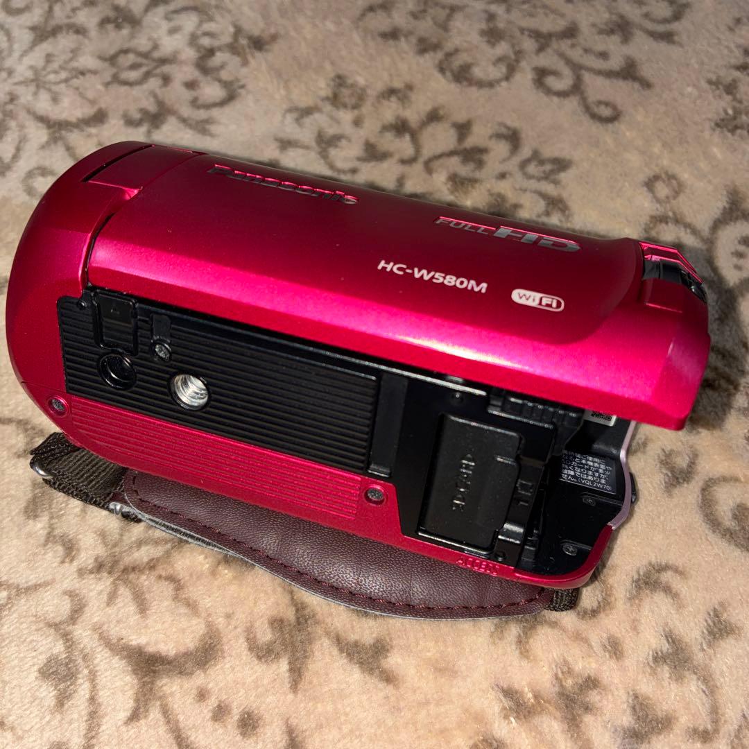 希少ピンク　極美品☆ Panasonic HC-W580M 予備バッテリー付き