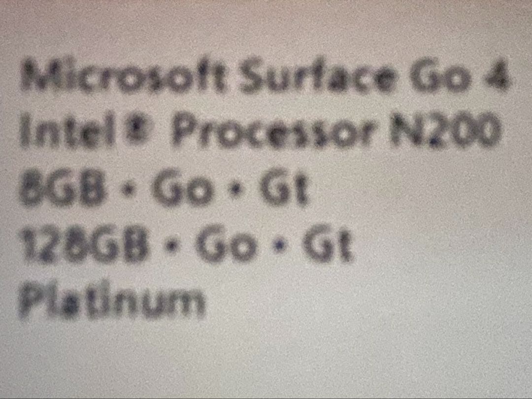 新品未使用品 surface Go4