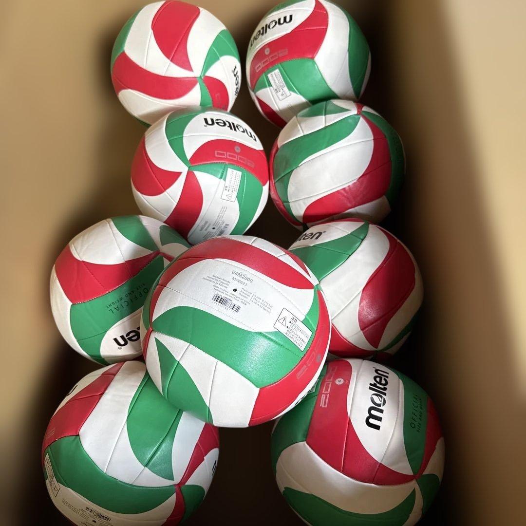 9個セットバレーボール V4M2000 4号球 中学生,家庭婦人 直径約20cm