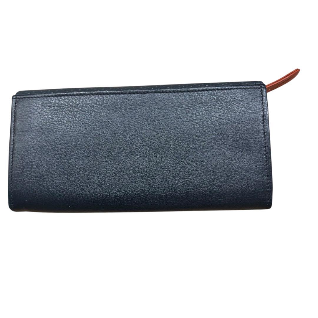 【未使用保管品】　genten ゲンテン　yaku 長財布　ネイビー　ブラック