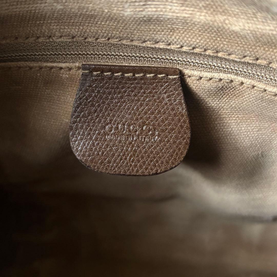 GUCCI ミニ ボストン バッグ シェリーライン GG スプリームキャンバス