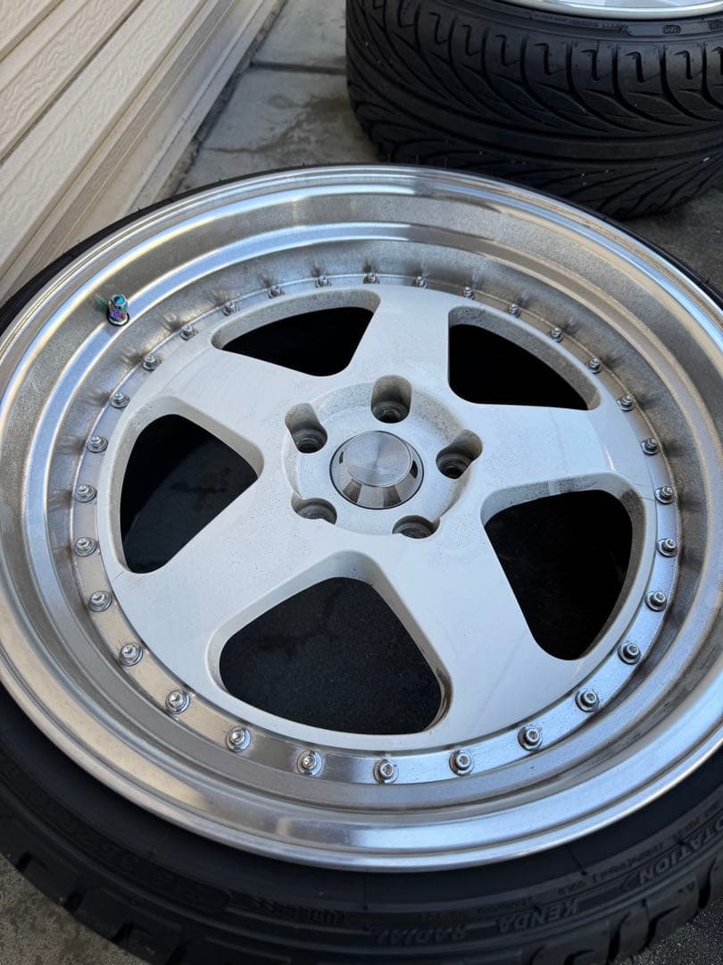 18インチ 9J＋30 114.3 深リムホイール 4本セット