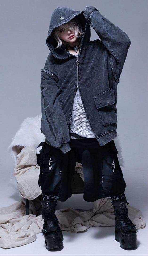 Gamchu【ガムチュ】Sloppy脱臼ギミックパーカー