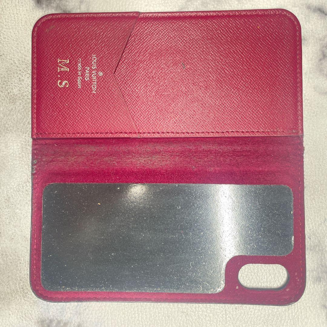 Louis Vuitton 手帳型 iPhoneケース エピフォリオ　レッド