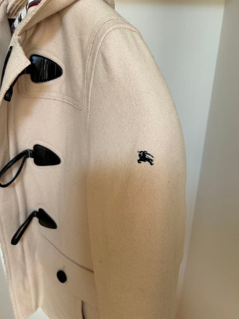 バーバリーダッフルコート(オフホワイト、Mサイズ)