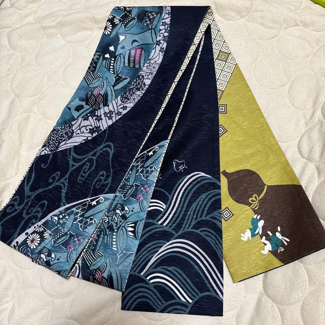 ワッカ WAKKA 半幅帯 正絹 425cm