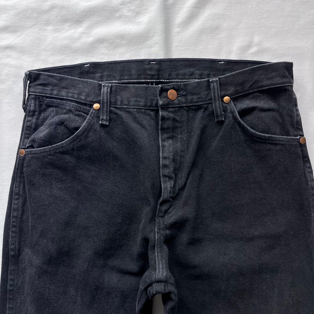 Wrangler 13MWZ ブラックデニムパンツ W32