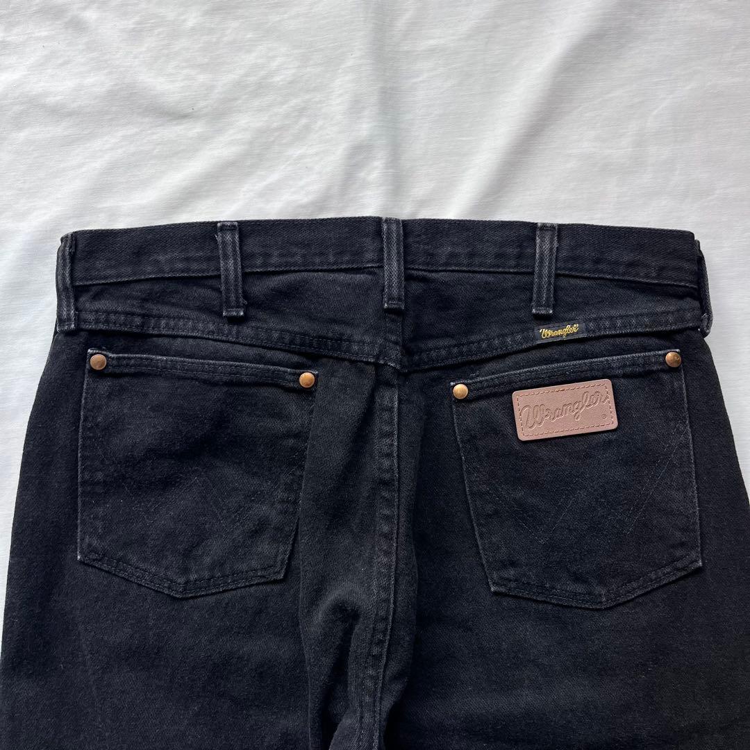 Wrangler 13MWZ ブラックデニムパンツ W32