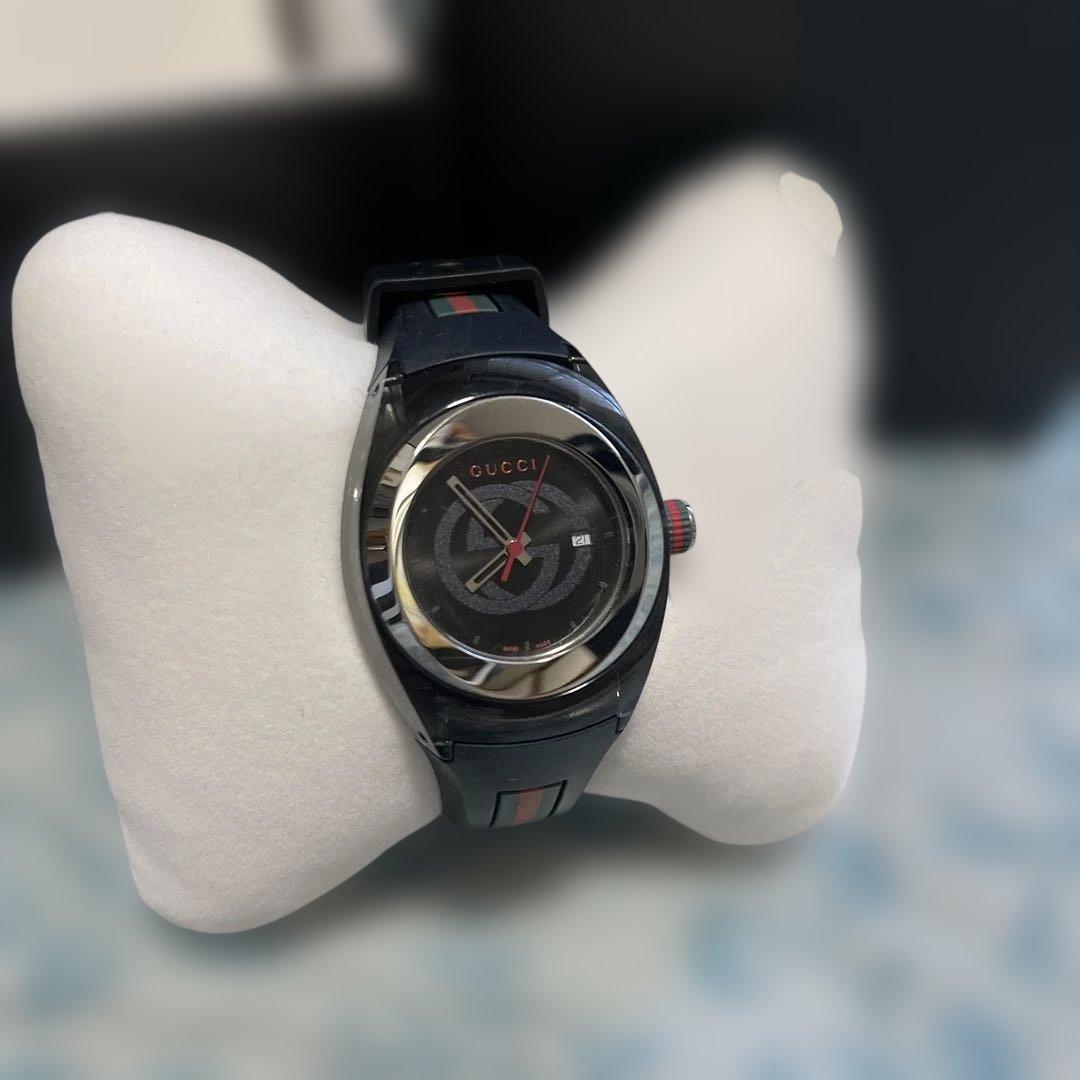 GUCCI ラバー　腕時計　レディース　正規品　箱付き