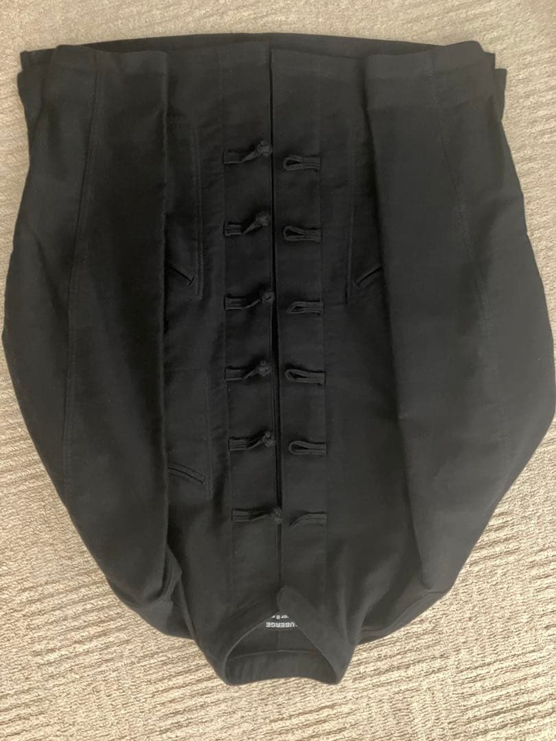 ■AUBERGE BEAMS別注 ウールコットン チャイナジャケット ブラック