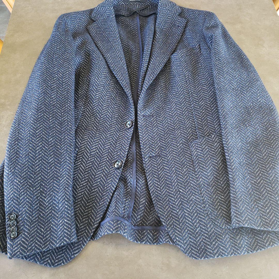 TAGLIATORE 　テーラードジャケット ネイビー　キュプラ