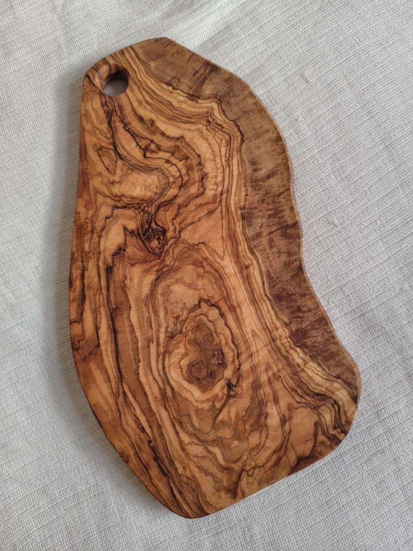 大判37cm オリーブウッド カッティングボード 一点物 無垢材　アルテレニョ