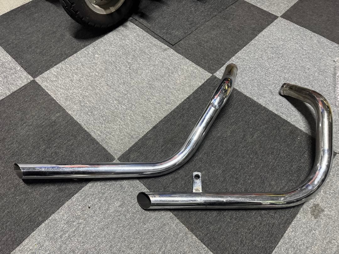 XLH883 2in2 ドラッグパイプマフラー　バッフル付き