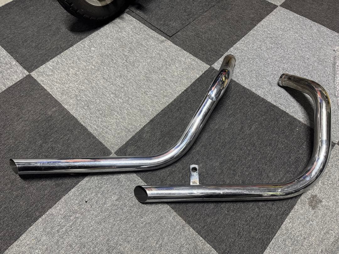 XLH883 2in2 ドラッグパイプマフラー　バッフル付き