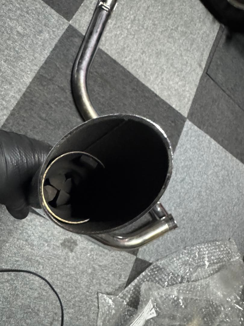 XLH883 2in2 ドラッグパイプマフラー　バッフル付き