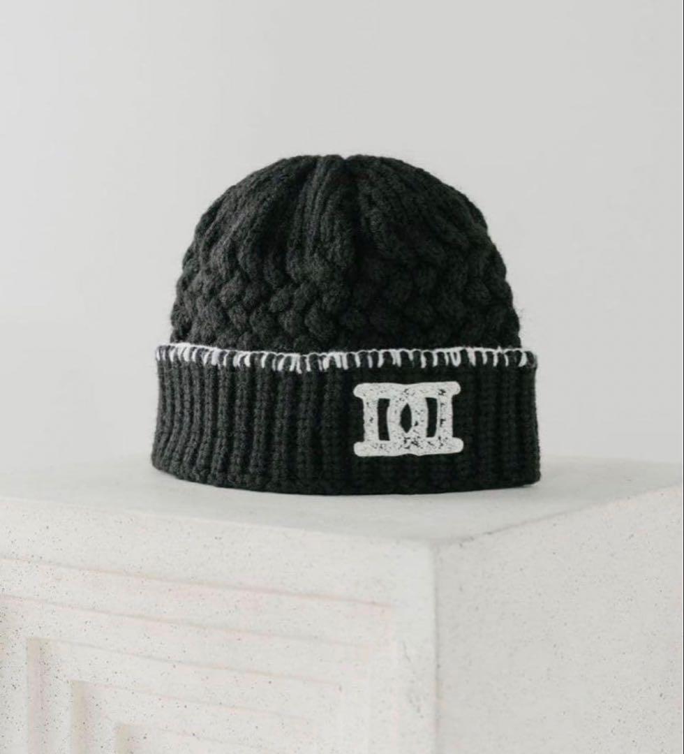 Darich ダーリッチ DDロゴバスケットニットビーニー ブラック