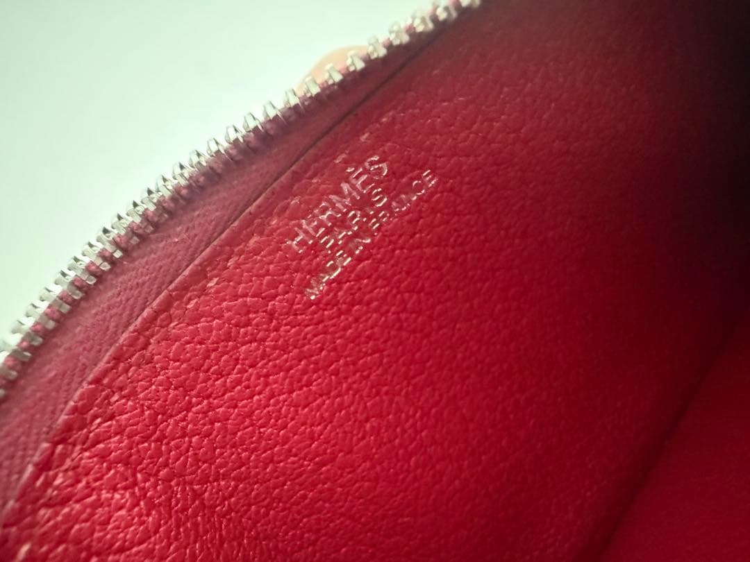 HERMES エルメス レザー フラグメントケース ケース ボルドー系