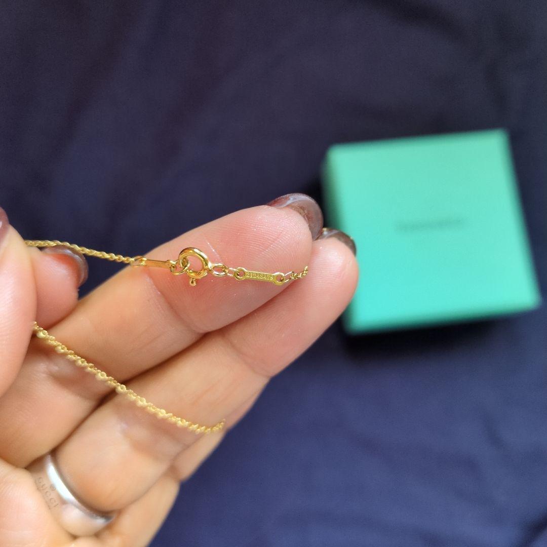 ティファニー バイザヤードネックレス 0.21カラット 750