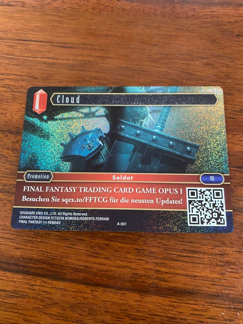 FFTCG クラウド　プロモ　英語版プレミアム　A-001
