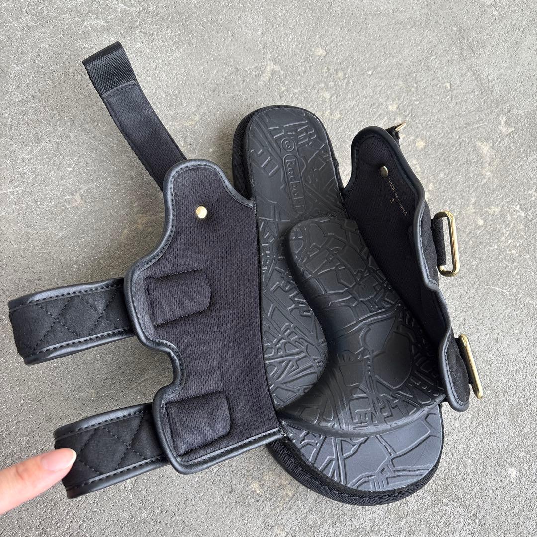 ラクバキ Racbakiフットベットサンダル キルティング　L