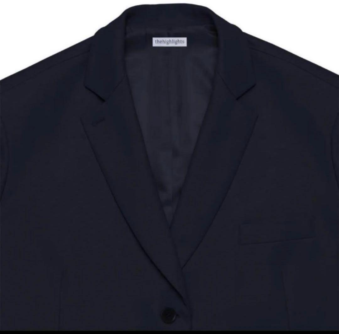 新品　thehighlights テーラードジャケット　ネイビーブラック