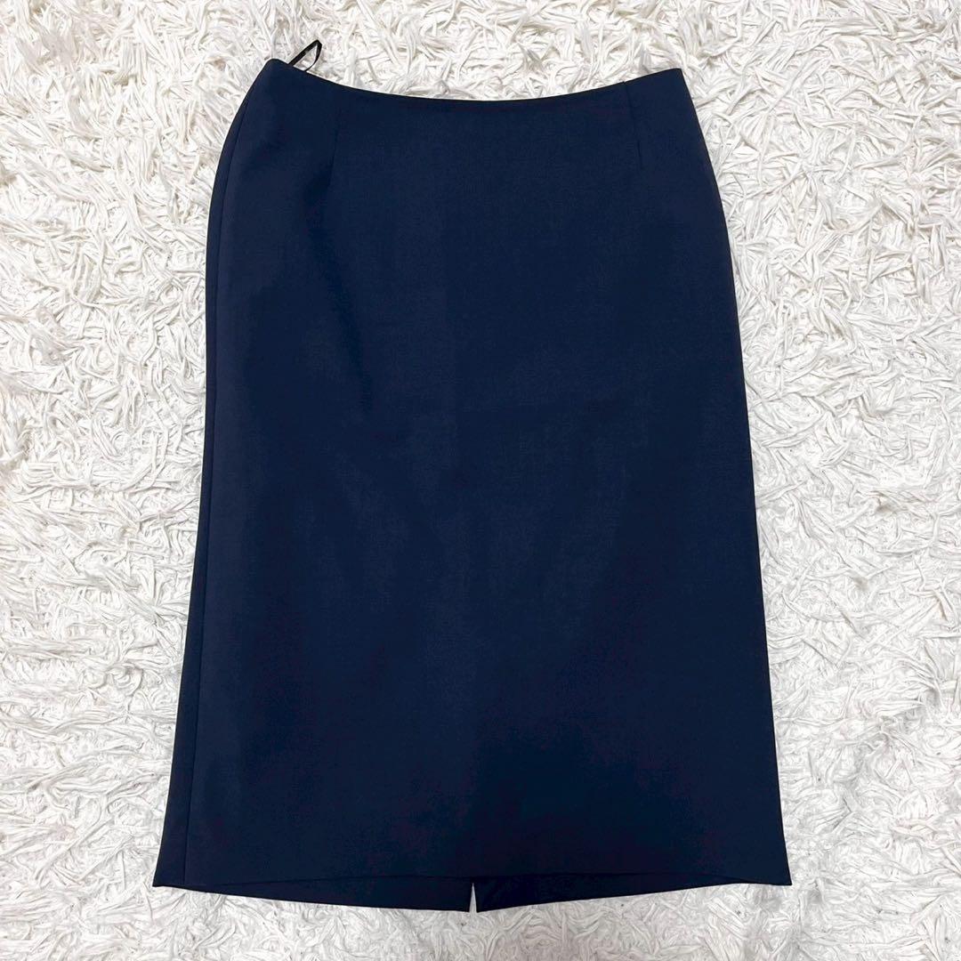 美品✨セオリー 現行 TAILOR セットアップスカートスーツ 伸縮性 ネイビー