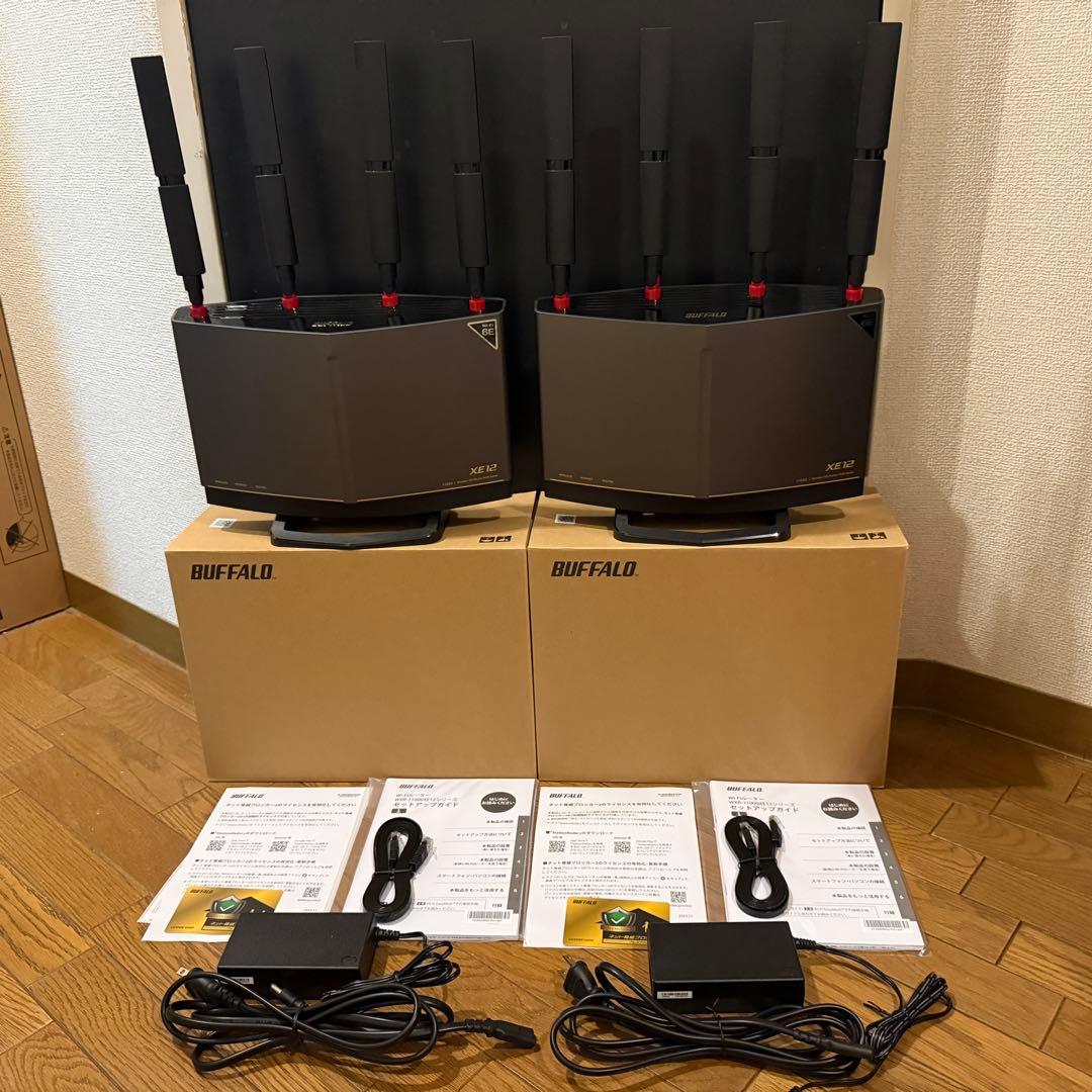BUFFALO Wi-Fiルーター　WXR-11000XE12/N ２台セット